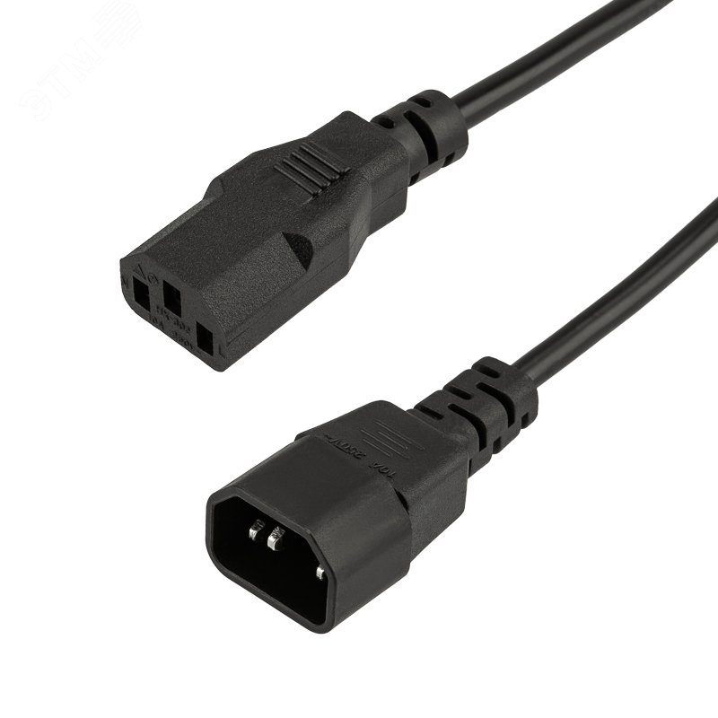 Изображение товара Сетевой кабель REXANT с евроразъемом C13 - C14 1.5 м для ПК и серверов