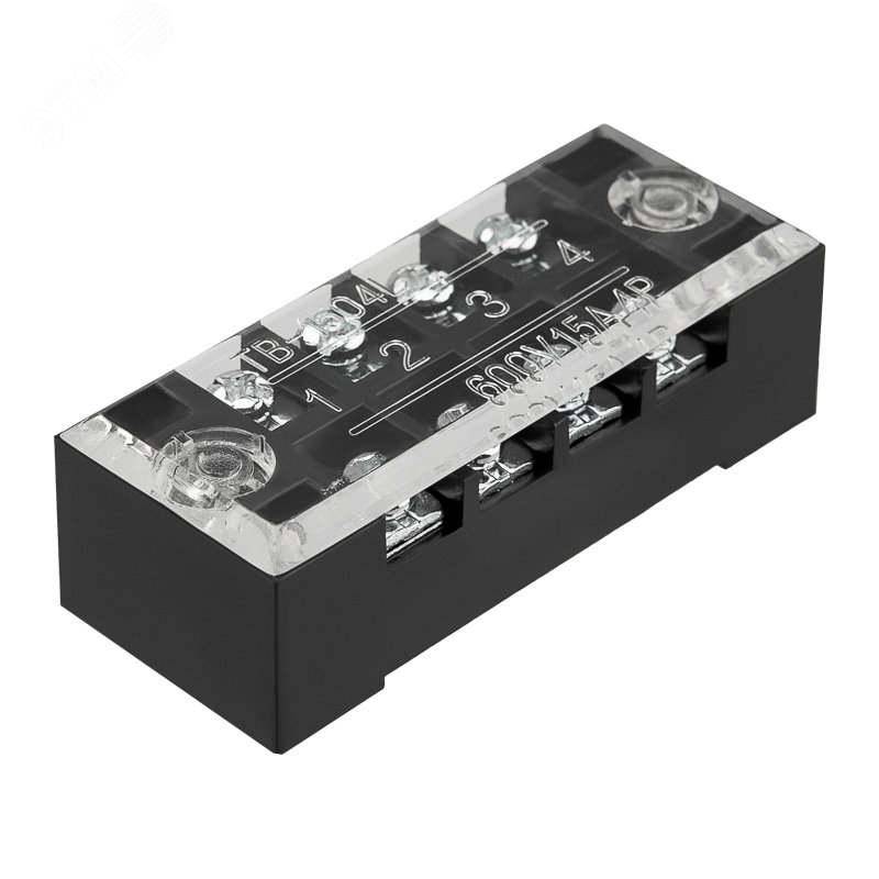 Изображение товара Блок зажимов клеммный БЗН ТВ-1504 1,5 мм2 15A 4 пары (шт)