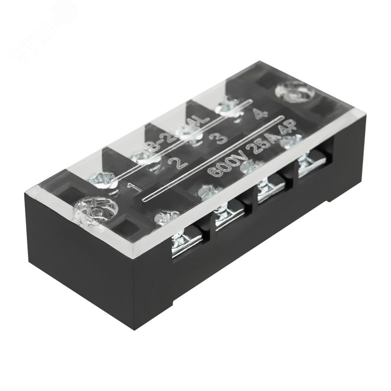 Изображение товара Блок зажимов клеммный БЗН ТВ-2504 2,5 мм2 25A 4 пары (шт)