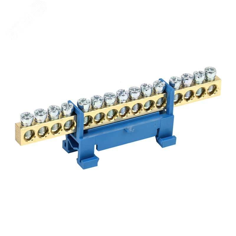 Изображение товара REXANT Стойка 6x9 мм, 15 групп — нулевая шина на DIN-рейку