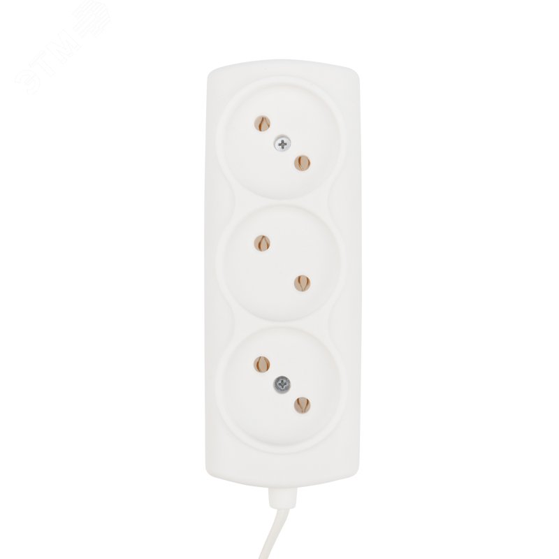 Изображение товара Удлинитель PROconnect STANDARD 3 гнезда 3 м белый без заземления