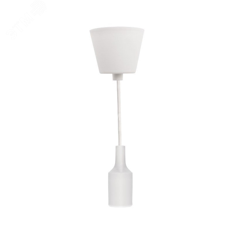 Изображение товара Патрон E27 силиконовый со шнуром 1 м белый