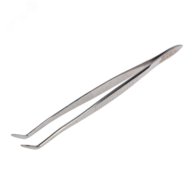 Изображение товара Изогнутый узкий пинцет REXANT 160 мм антимагнитный антистатический