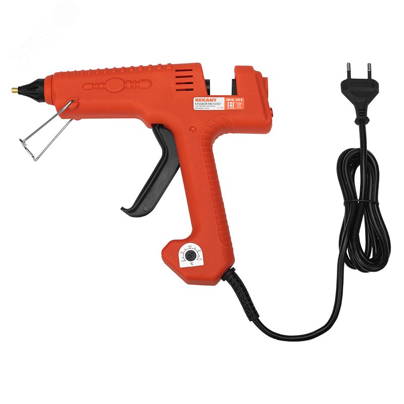 Изображение товара Пистолет клеевой, 300 Вт, диаметр 11 мм, с регулировкой температуры (шт)