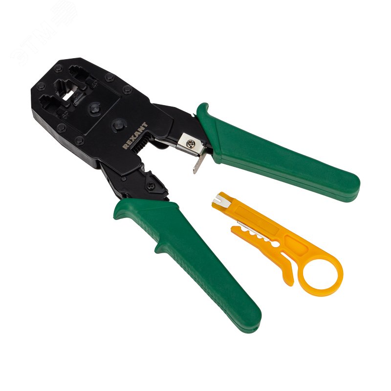 Изображение товара Кримпер HT-200 для обжима витой пары и RJ разъемов, 195 мм, REXANT