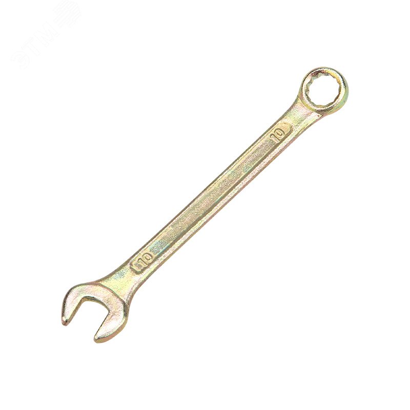 Ключ комбинированный 10 мм, желтый цинк, REXANT 12-5805-2 REXANT