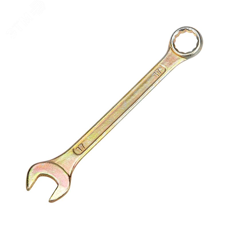 Ключ комбинированный 17 мм, желтый цинк, REXANT 12-5812-2 REXANT