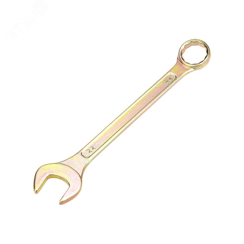 Ключ комбинированный 22 мм, желтый цинк, REXANT 12-5814-2 REXANT