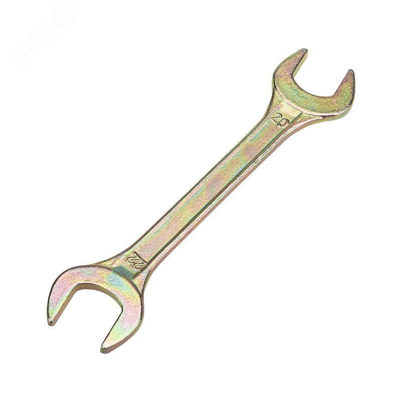 Изображение товара Рожковый гаечный ключ REXANT 20x22 мм желтое цинковое покрытие