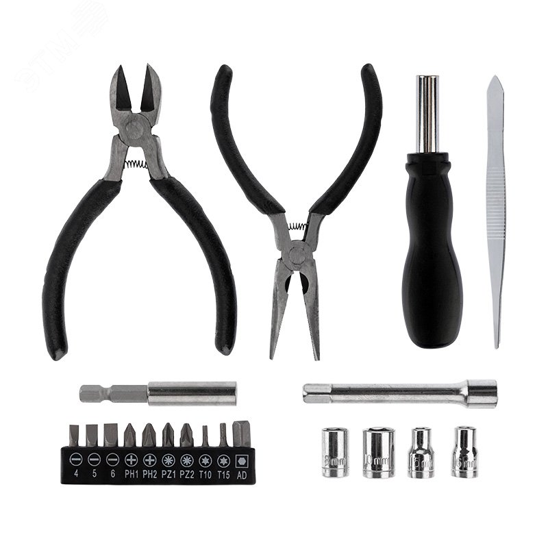 Изображение товара Набор инструментов REXANT HOBBY 26 в 1 для электроработ, ремонта часов