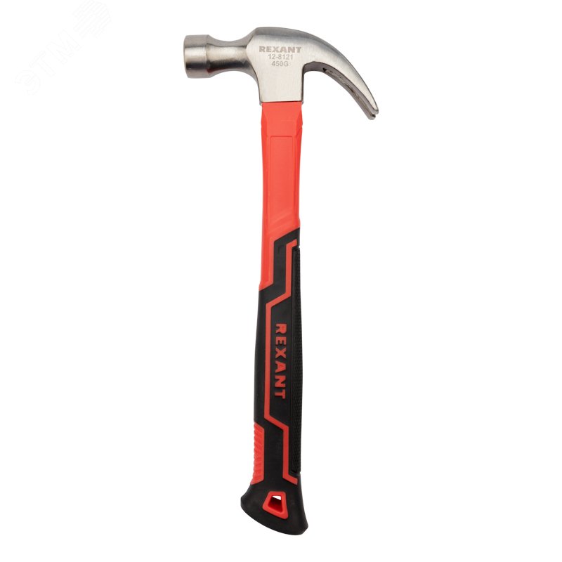 Изображение товара Молоток-гвоздодер с фибергласовой рукояткой 450 г РEXANT плотницкий инструмент