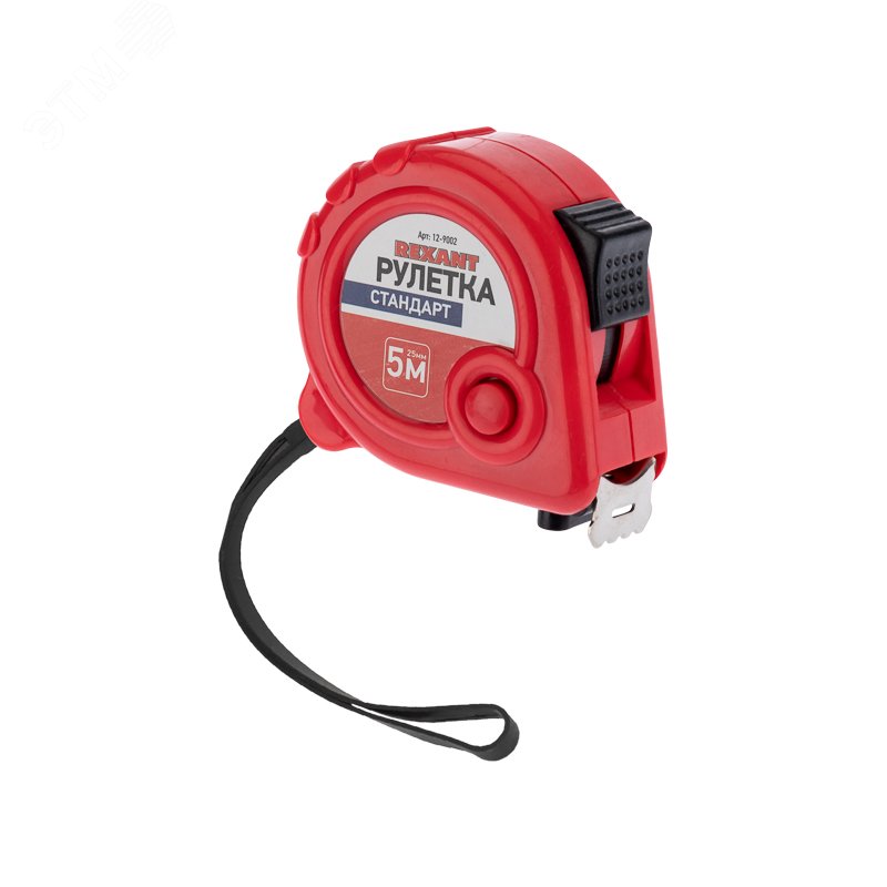 Изображение товара Измерительная рулетка REXANT 5 м x 25 мм с автостопом эргономичный корпус