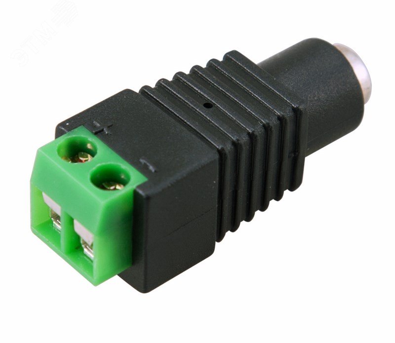 Изображение товара Разъем питания гнездо 2.1х5.5 с клеммной колодкой, (шт)