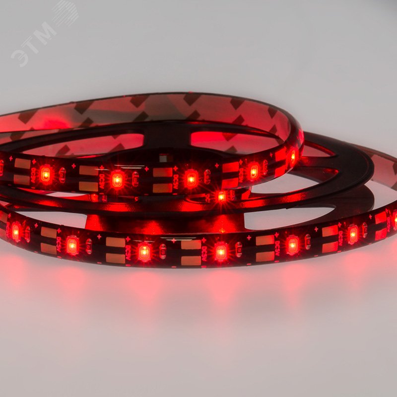 Лента LED с USB коннектором 5 В, 8 мм, IP65, SMD 2835, 60 LED/m, цвет свечения красный 141-381 REXANT