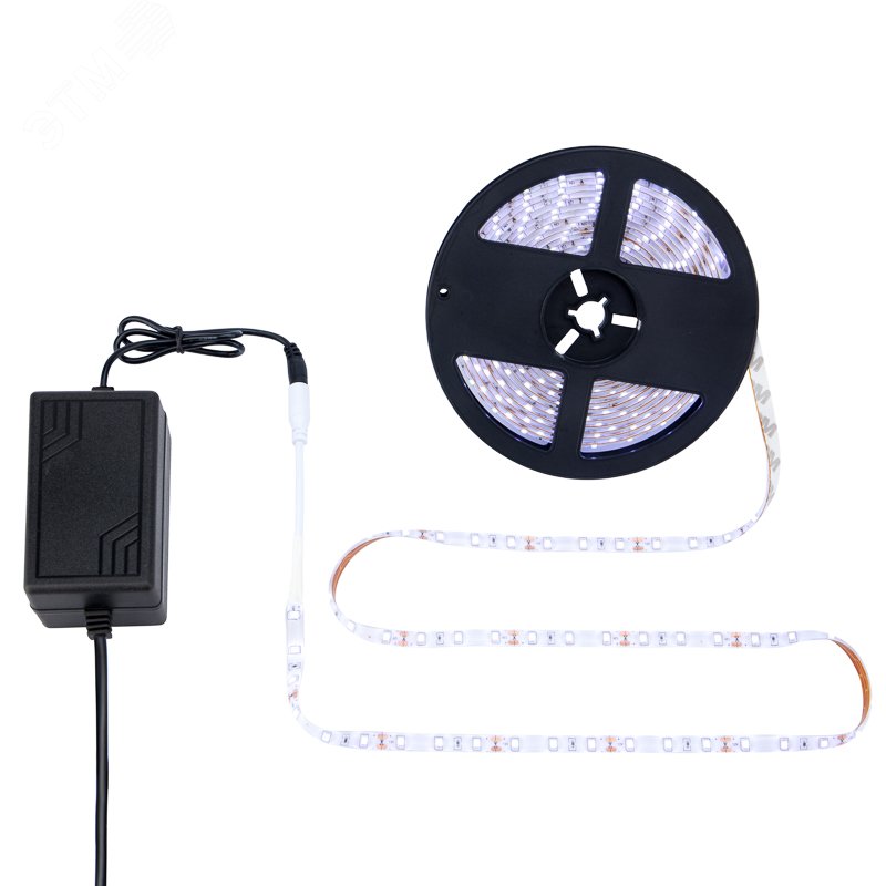 Изображение товара Комплект светодиодной ленты 4.8Вт/м 12В IP65 5м с блоком питания