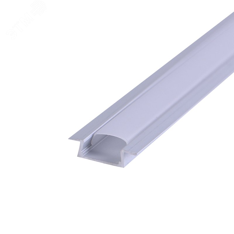 Изображение товара Комплект врезного алюминиевого профиля с рассеивателем 22х6мм 2м (шт)