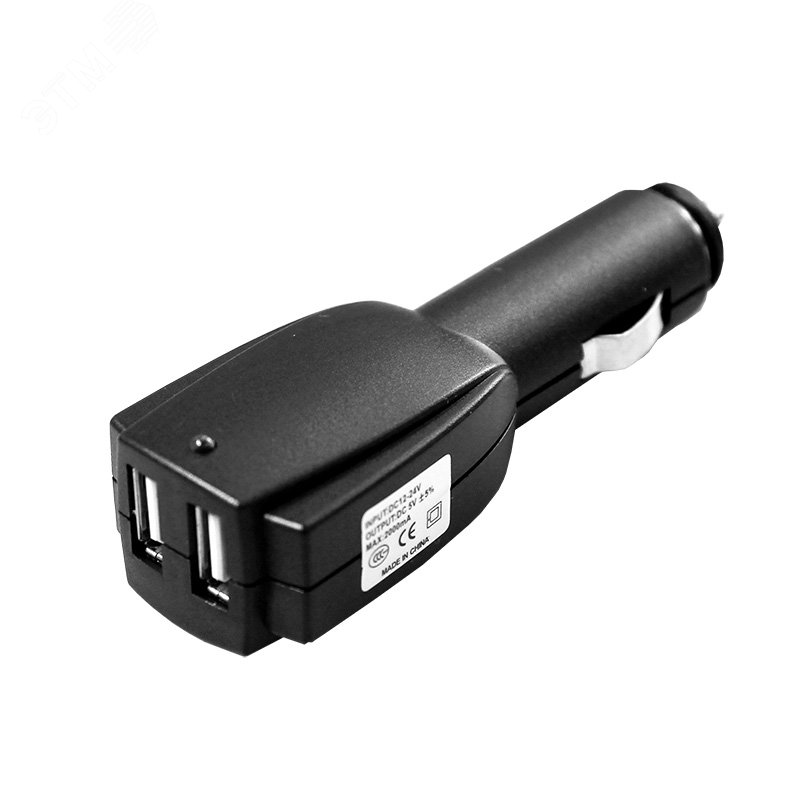 Автозарядка в прикуриватель 2xUSB, АЗУ, 5 V, 1000 mA, REXANT