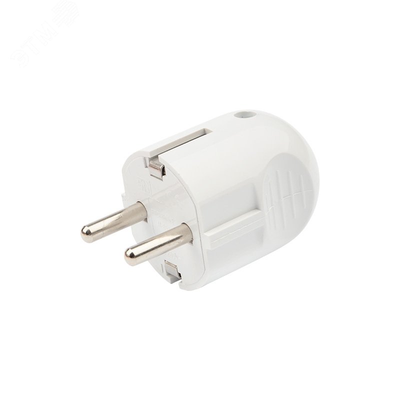 Изображение товара Вилка Евро прямая с заземлением 16А белая REXANT