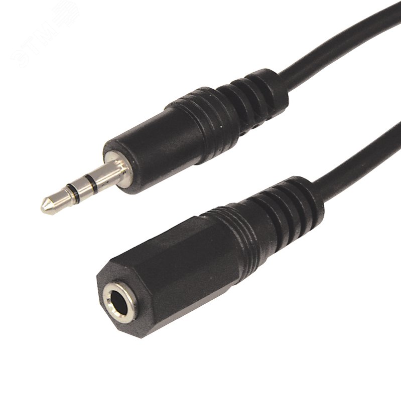 Изображение товара Аудио кабель 3.5 мм гнездо - штекер 1.5 м REXANT для домашних и профессиональных аудиосистем