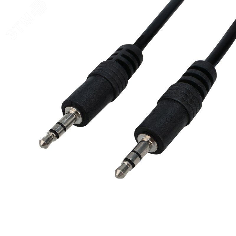 Изображение товара Аудио кабель 3.5 мм штекер - штекер, 1.5 м REXANT черный