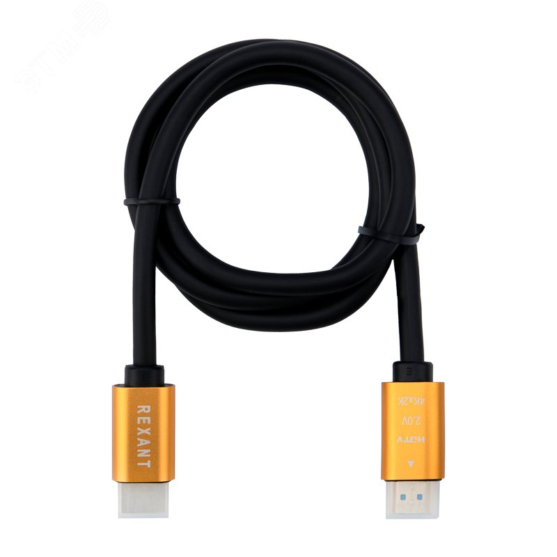 Изображение товара Кабель HDMI HDMI 2.0 1м GOLD REXANT для высокого разрешения