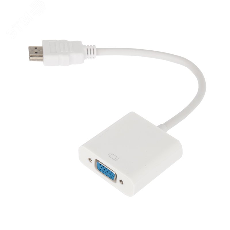 Переходник штекер HDMI - гнездо VGA, провод, артикул 17-6835 REXANT ...