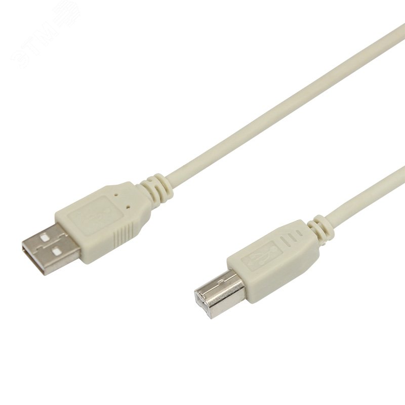 Кабель USB (шт. USB B - шт. USB A) 3 м, серый, 18-1106, 18-1106 REXANT