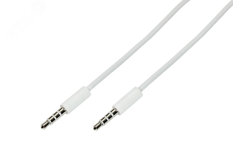 Изображение товара Аудио кабель 3.5 мм штекер штекер 1 м белый Rexant 18 1110