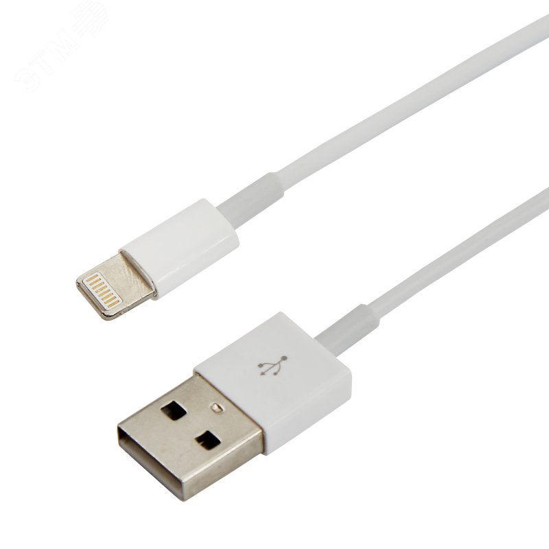 Изображение товара Кабель USB-Lightning для iPhone 1м REXANT 18-1121 белый