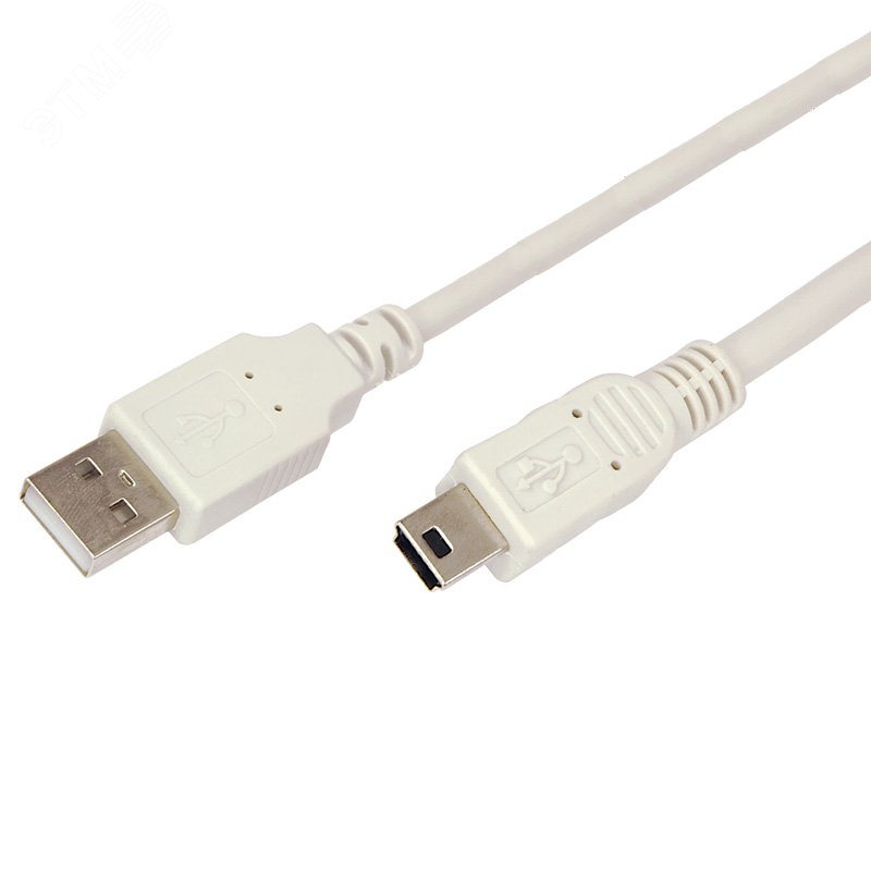 Кабель USB (шт. mini USB - шт. USB A) 3 метра, серый, 18-1136, 18-1136 REXANT