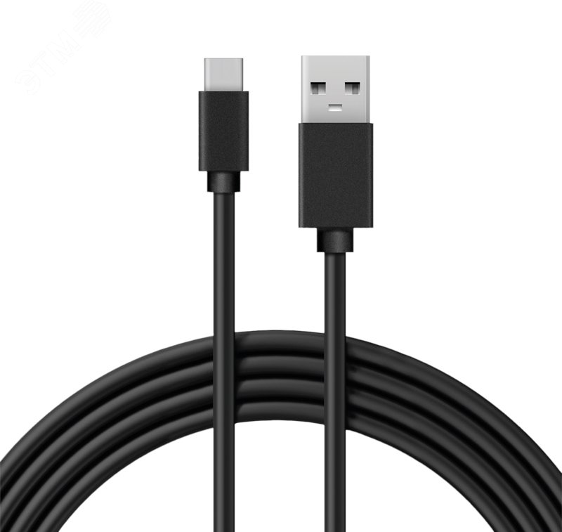 Изображение товара Кабель USB-Type-C, PVC, black, 1m, 18-1881, (шт)