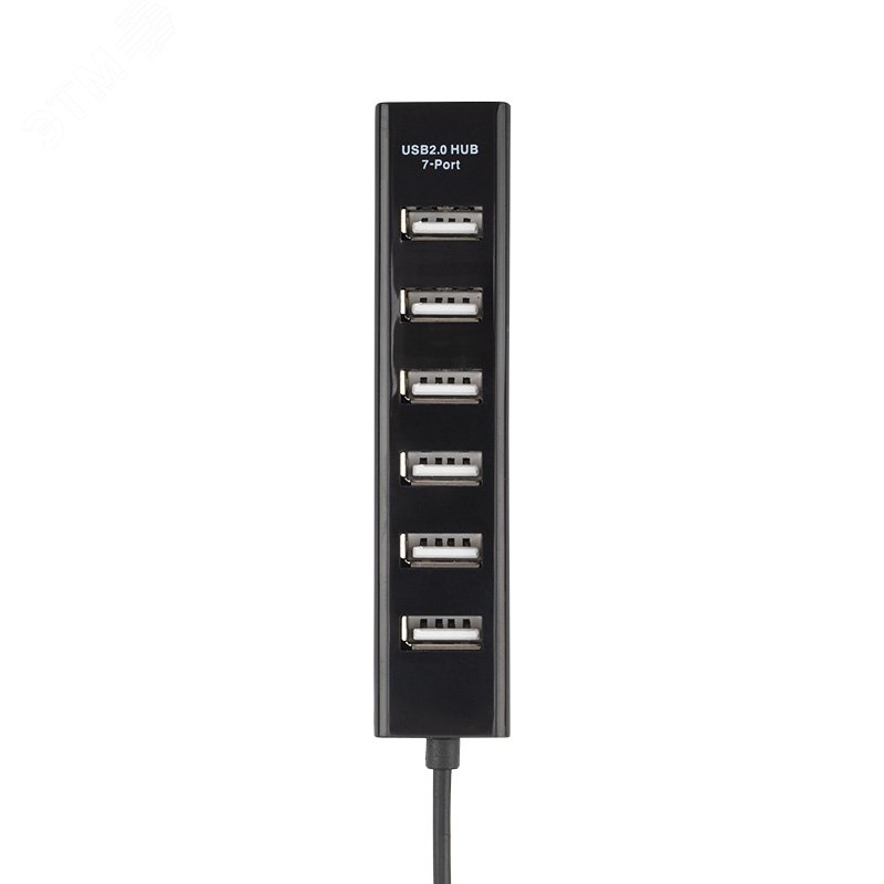 Разветвитель USB на 7 портов черный,, 18-4107 REXANT
