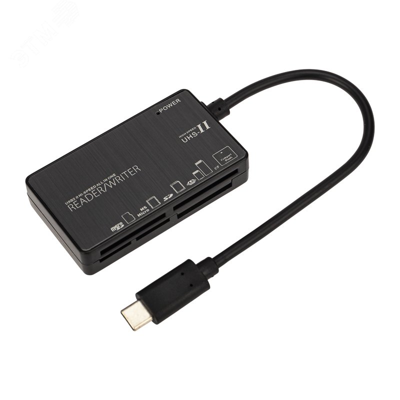 Изображение товара Картридер REXANT Type-C для SDXC SDHC SD MMC USB 4 порта