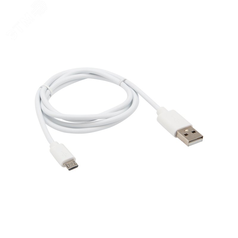 Кабель USB-micro USB, PVC, white, 1mе, 18-4269, 18-4269 REXANT