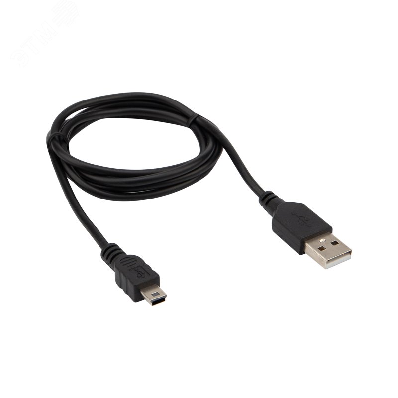Кабель USB-mini USB, PVC, black, 1m, 18-4402, 18-4402 REXANT