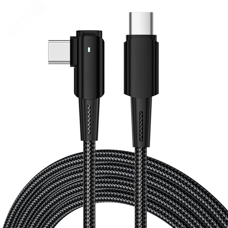 Изображение товара Кабель USB Type-C - Type-C, 5А, 100Вт, 1м, черный (шт)