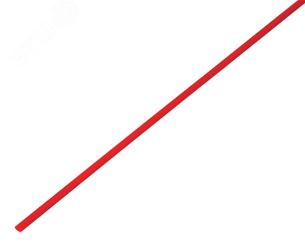 Термоусаживаемая трубка 1,0 0,5 мм, красная, упаковка 50 шт. по 1 м, REXANT 20-1004 REXANT