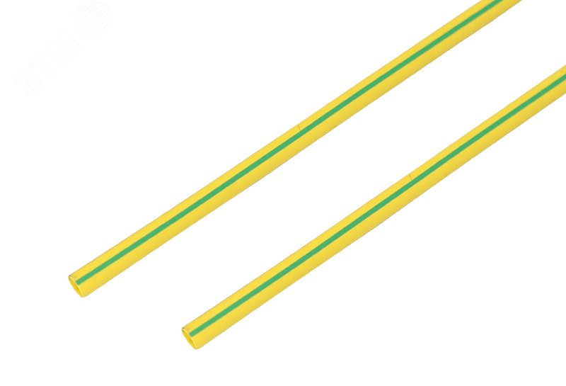 Термоусаживаемая трубка 6,0 3,0 мм, желто-зеленая, упаковка 50 шт. по 1 м, REXANT 20-6007 REXANT