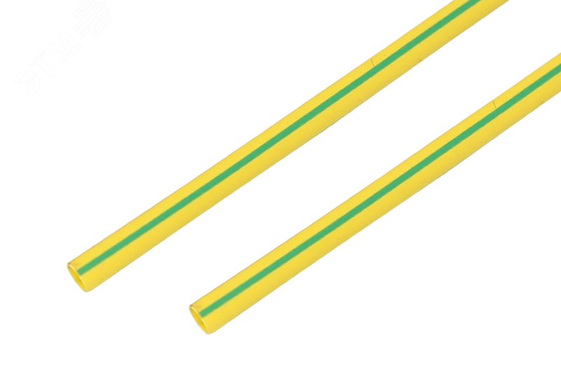 Термоусаживаемая трубка 10,0 5,0 мм, желто-зеленая, упаковка 50 шт. по 1 м, REXANT 21-0007 REXANT