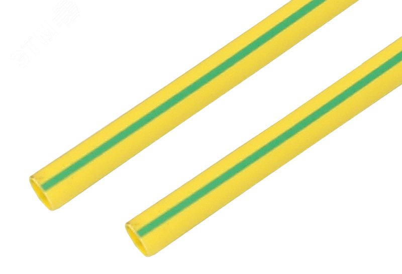 Термоусаживаемая трубка 50,0 25,0 мм, желто-зеленая, упаковка 10 шт. по 1 м, REXANT 25-0007 REXANT