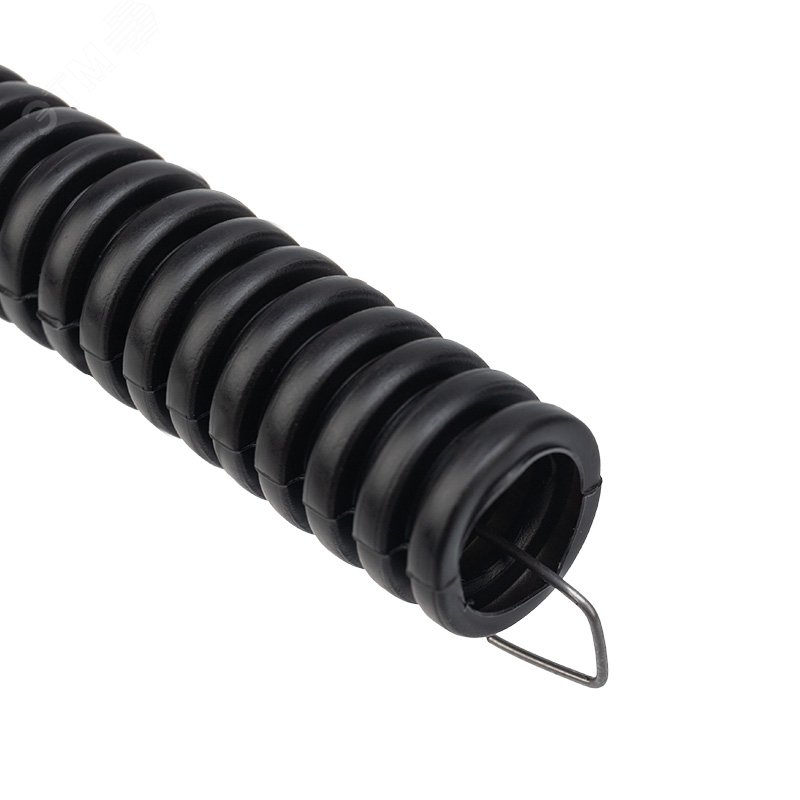 Труба гофрированная из ПНД, с зондом, черная, 16 мм (бухта 25 м/уп.), REXANT 28-0016-25 REXANT - превью