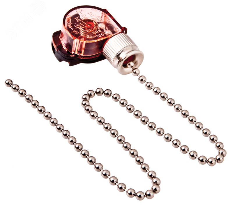 Изображение товара Выключатель для настенного светильника с цепочкой 270 мм Silver REXANT