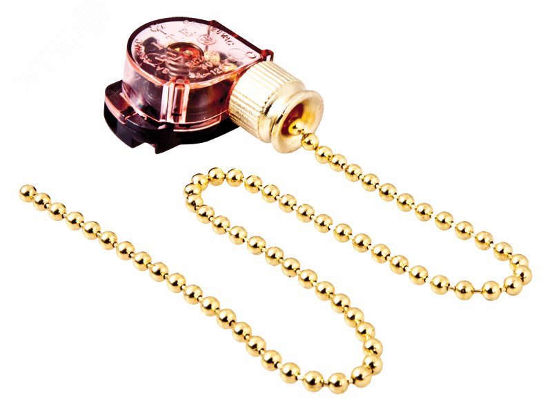 Изображение товара Выключатель для настенного светильника с цепочкой 270 мм Gold