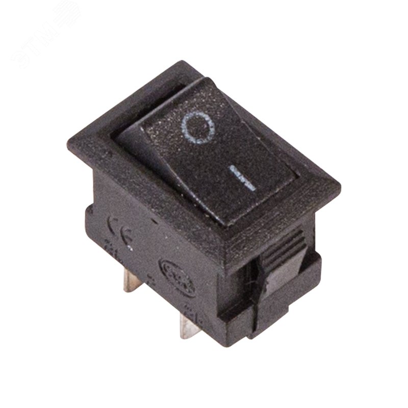 Изображение товара Выключатель клавишный 250V 3А (2с) ON-OFF черный Micro (шт)