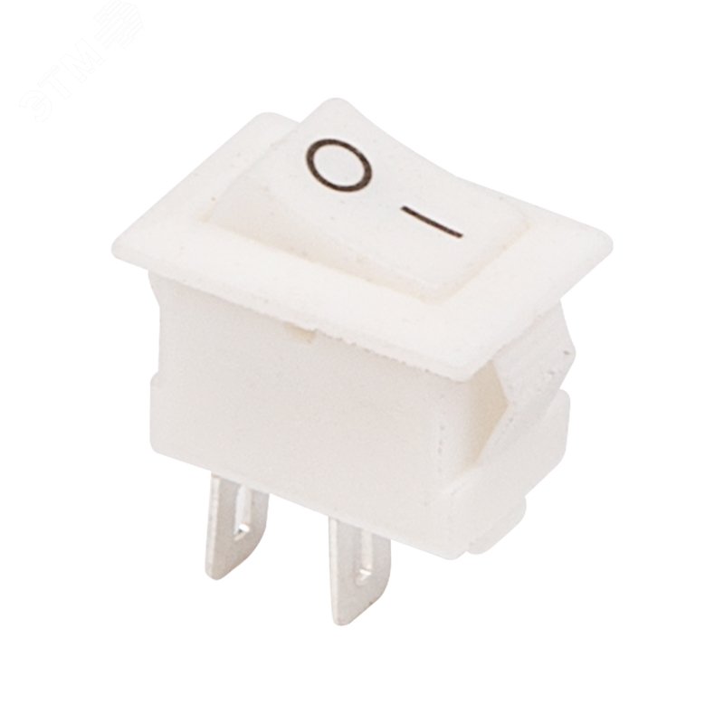 Изображение товара Выключатель клавишный 250V 3А (2с) ON-OFF белый Micro (шт)