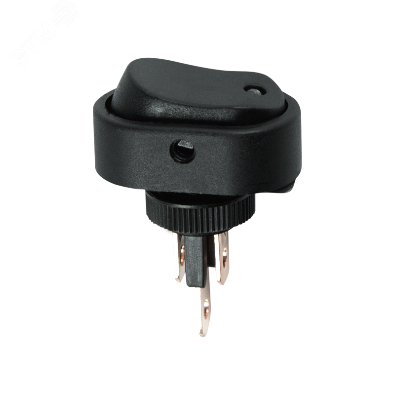 Изображение товара Клавишный выключатель 12V 20А IP30 с синей LED подсветкой овальный REXANT