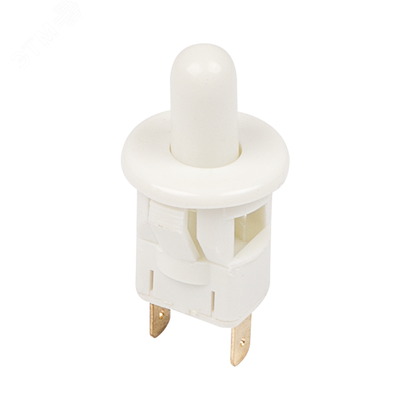 Изображение товара Выключатель-кнопка 250V 2.5А белый для мебели и электроустановок REXANT 36-3021