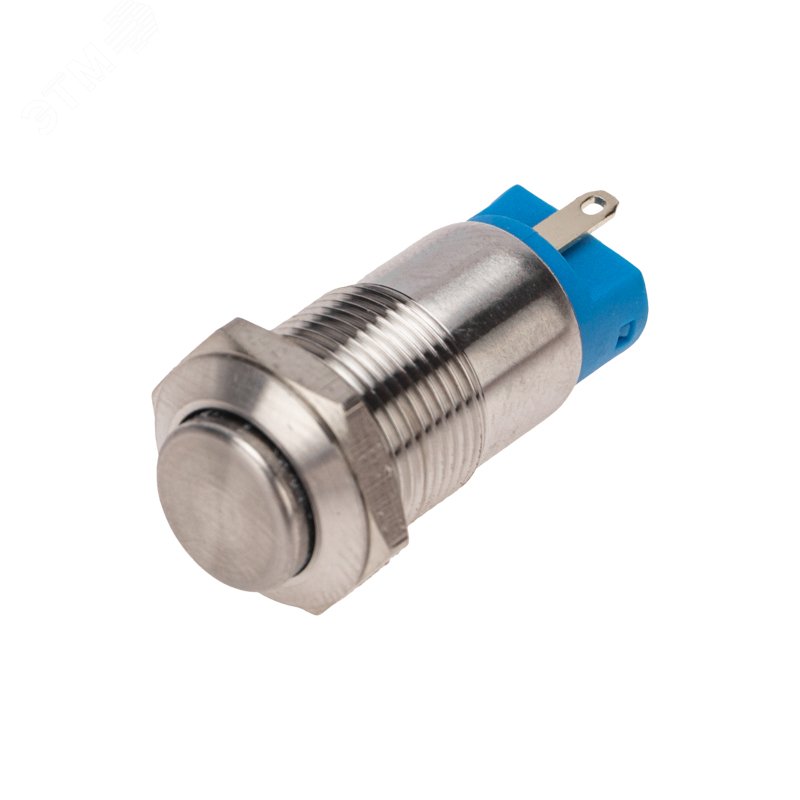 Изображение товара Антивандальная кнопка 12 фикс OFF ON металлическая выпуклая для промышленности