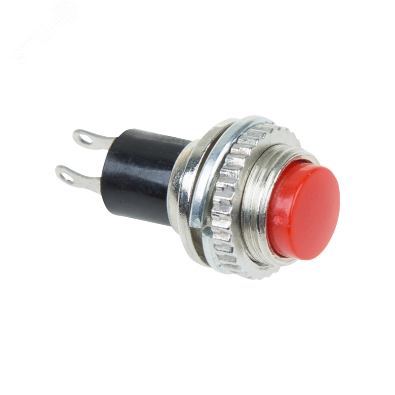 Изображение товара Выключатель-кнопка металл 220V 2А (2с) (ON)-OFF 10.2 красная Mini (шт)
