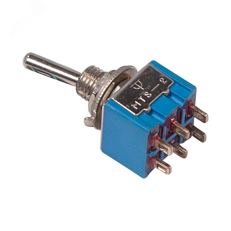 Изображение товара Тумблер 250V 3А (6c) ON-OFF-ON двухполюсный Micro (шт)